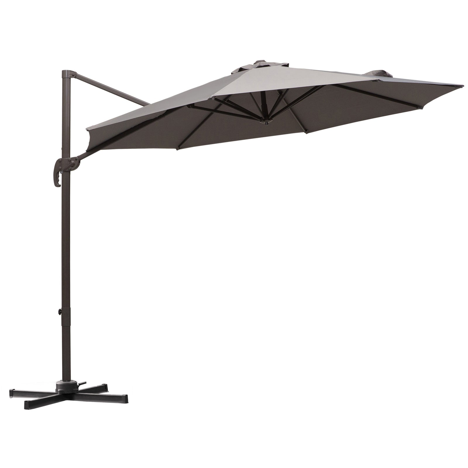 3m Hanging Parasol W/ Cross Base