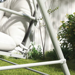 Seat Cushions Back Cushion W/2 Pillows, Water Repellent | White