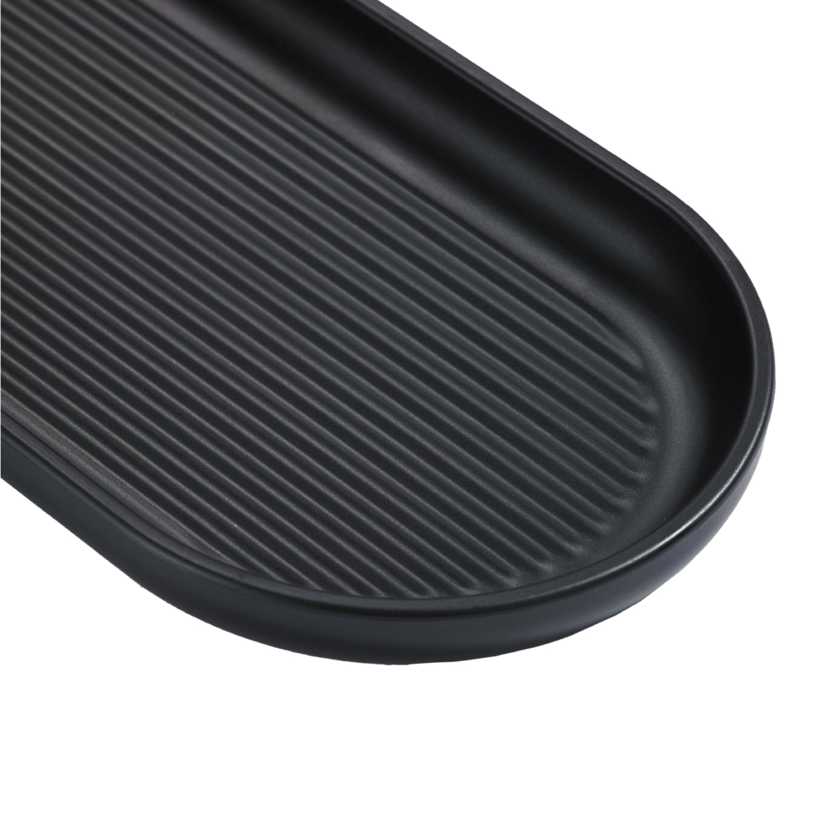 Recycled Bathroom Tray - Replaceable head that is screwed in - Closed fit storage cover - Made in the UK | Graphite Black