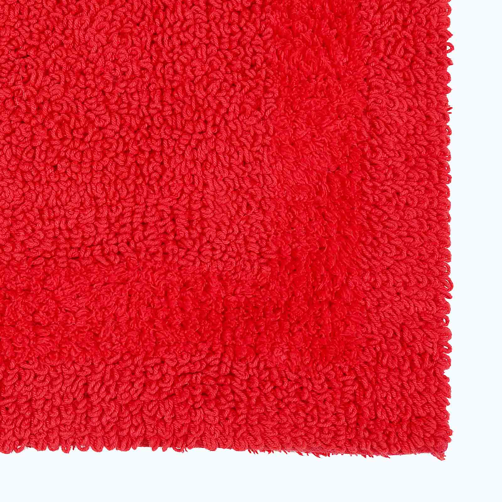 Luxury Reversible Cotton Bath Mat | Shower Mat | Red