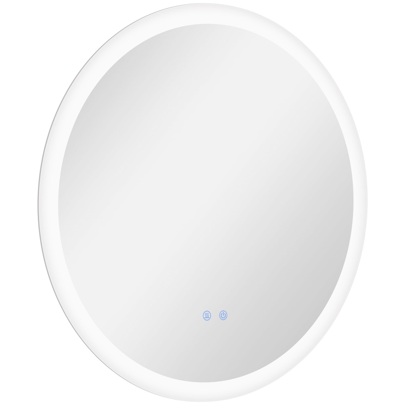60x60/70x70cm Illuminated Bathroom Mirror Defogging Film | Large | Silver