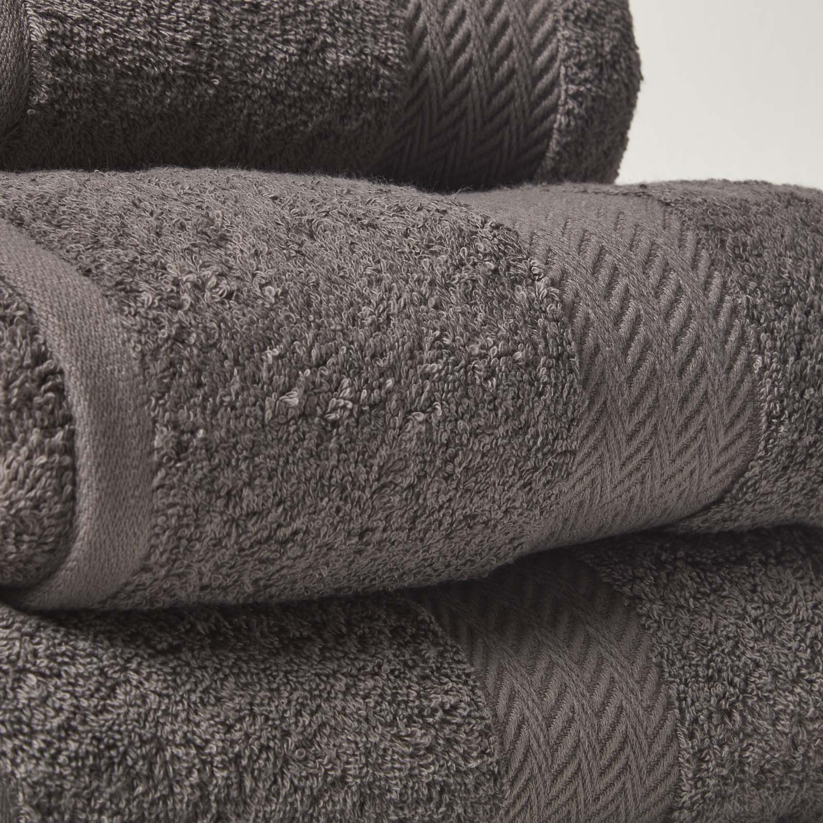 100% Combed Egyptian Cotton 500 Gsm Towels | Set-of-4 | Slate Grey