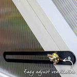 Wooden Growhouse Dove Grey With Uv Polycarbonate Glazing And Adjustable Shelves | Dove Grey