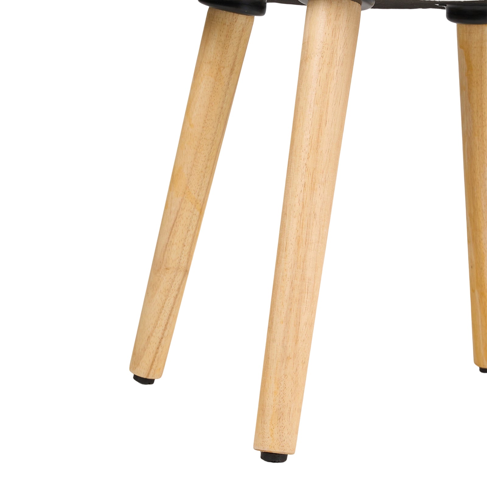 Breeins Chenille Dressing Table Stool With Rubberwood Legs