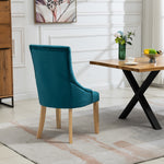 Set Of 2 Ravenna Velvet Dining Chairs | Teal