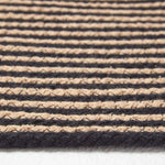 Handmade Woven Spiral Braided Rug | 120cm | Linen