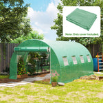 4 X 3 X 2m Greenhouse Replacement Cover | Green