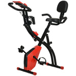 2-in-1 Folding Exercise Bike Upright Cycling Machine | Red