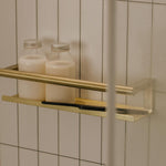Bathroom Shelf, Organizer, Glass Wiper Black Pvd, Architect S+ Collection