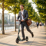 Foldable Kick Scooter, Adult Scooters With Big Wheels | Silver