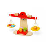 Wooden Balancing Scales Game, Includes 7 Weighted Discs