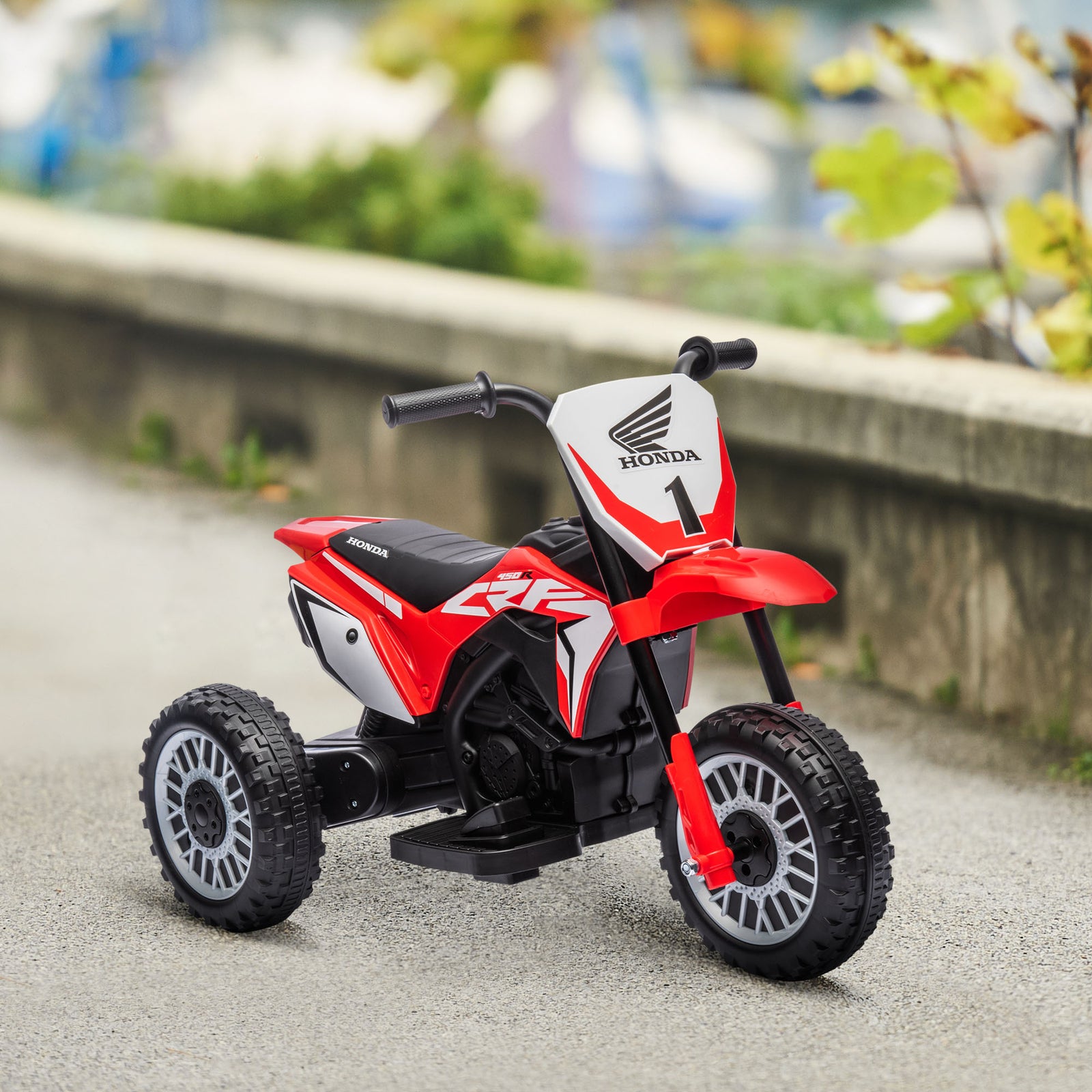 Honda Crf450rl Licensed 6v Kids Electric Motorbike W/ Horn | Red