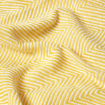 Cotton Halden Chevron Grey Throw | 150cm x 200cm | Yellow