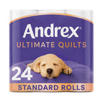 Toilet Rolls X24 Supreme Quilts Fragrance-free 3 Ply Toilet Paper