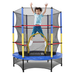4.5ft Kids Mini Trampoline With Safety Enclosure