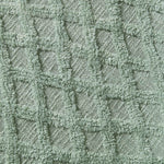 Diamond Textured Pattern Cotton Tufted Throw | 125cm x 150cm | Green