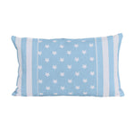 Cotton Stripe Border And Stars Cushion Cover | 30cm x 50cm | Blue