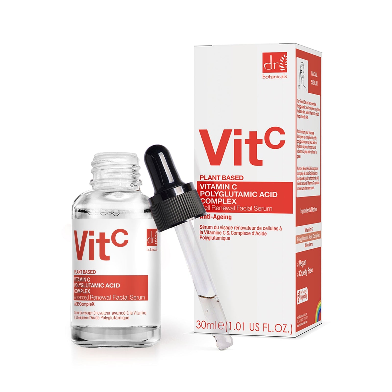 Vitamin C 3%, Polyglutamic Acid Complex Facial Serum 30ml