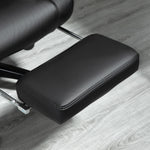 Pu Leather Office Chair W/ Foot Rest | Black