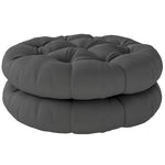 Round Patio Chair Cushions | Dark Grey