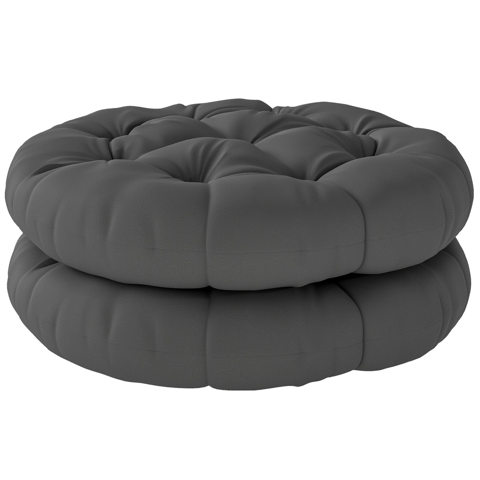 Round Patio Chair Cushions | Dark Grey