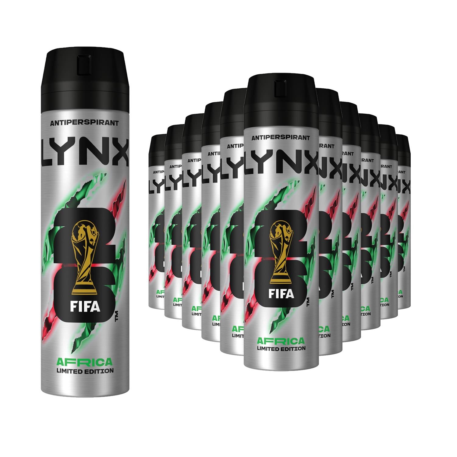 Limited Edition Fifa Africa Anti-perspirant Aerosol Deo Spray 200ml, 18 Pk | Set of 18