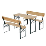 Portable Folding Camping Picnic Table And 2 Benches