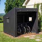 6 X 5ft Outdoor Garden Storage Shelter Bike Tent With Roll-up Zipper Door | Black