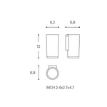Toothbrush Holder Screw-in Or Self-adhesive Chrome Silver Next Collection