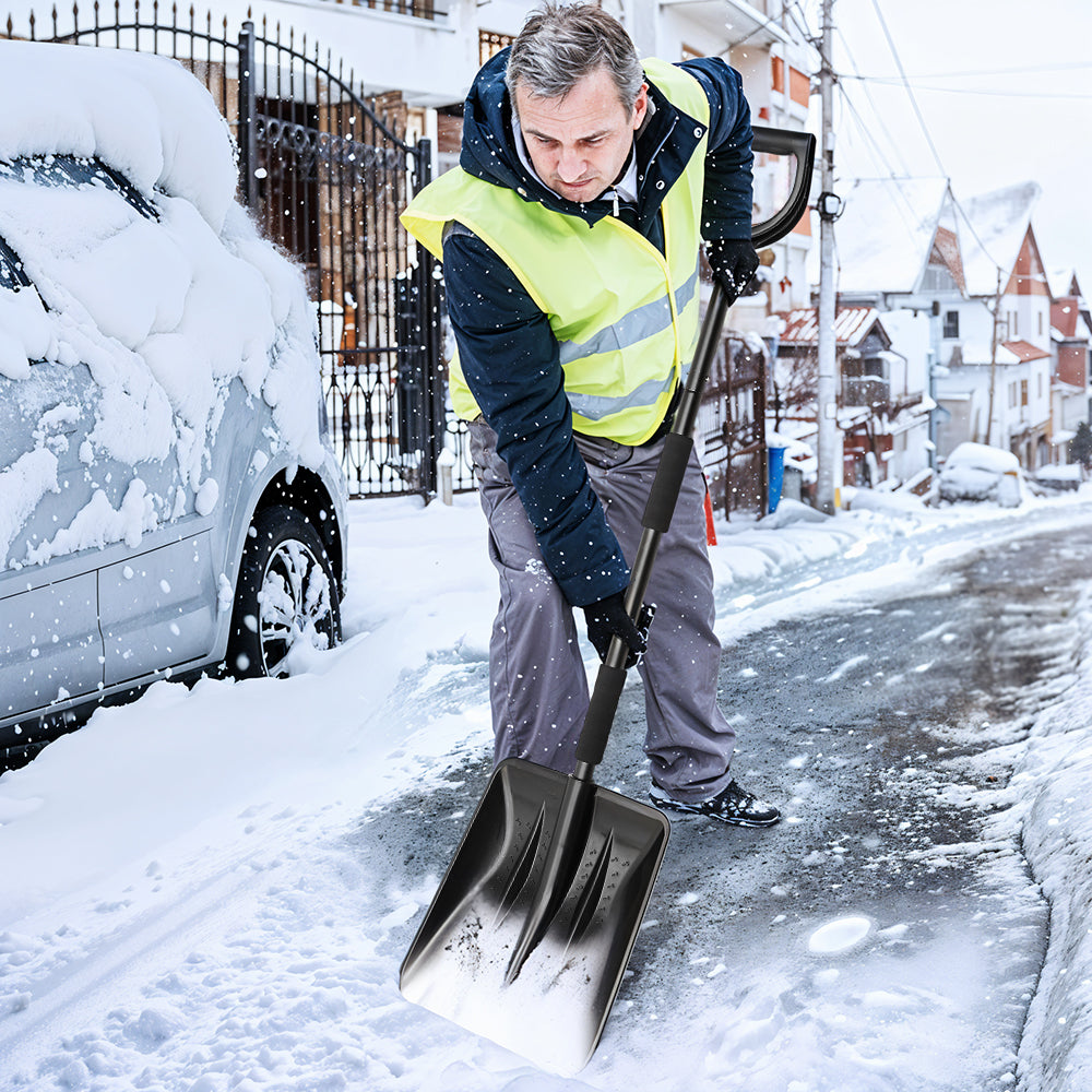 Portable Snow Shovel With D-shape Handle