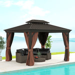 3x3.7m Outdoor Hardtop Gazebo