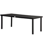 Aluminum Outdoor Garden Dining Table For 8, Black