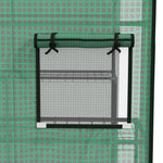 Reinforced Pe Greenhouse Cover W/ Door & Windows | Green
