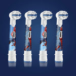 Kids Replacement Toothbrush Heads Extra Soft - Spiderman, Pack Of 4