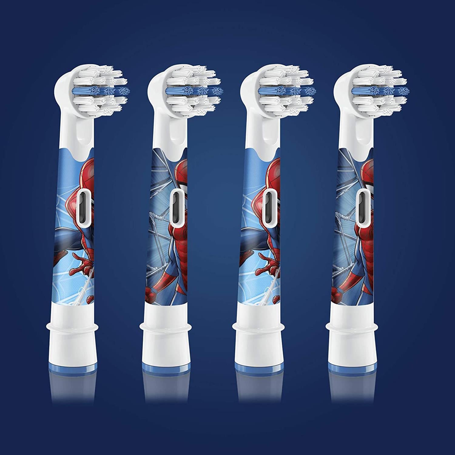 Kids Replacement Toothbrush Heads Extra Soft - Spiderman, Pack Of 4