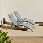 Pair Of Bali Sun Loungers | Set of 2 | Grey