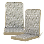 Outdoor High Back Seat Cushion Set Of 2 Deck Stripe