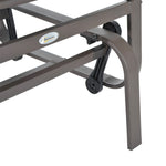 Outdoor Gliding Rocking Chair With Metal Frame For Patio | Gray
