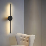 Minimalistic Linear Led Wall Sconce For Living Room Bedroom | Warm