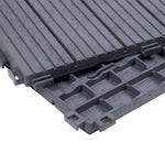 Cosmpolitan Eco Interlocking 30x30cm Decking Tiles | Set of 10 | Cool Grey