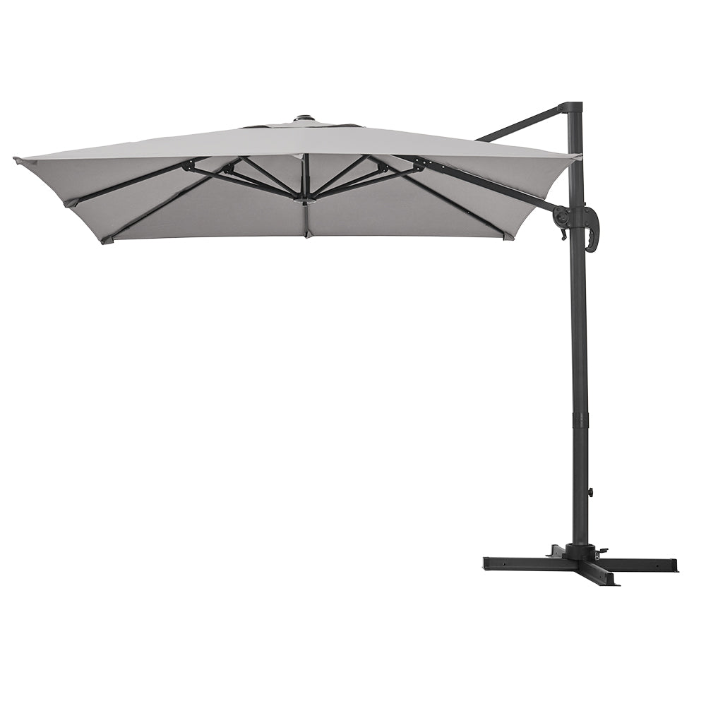 Outdoor Garden 2.5m Cantilever Parasol | One Size | Light Grey
