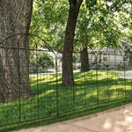 Breeins 10pcs Arched Metal  Decorative Garden Fence Panels