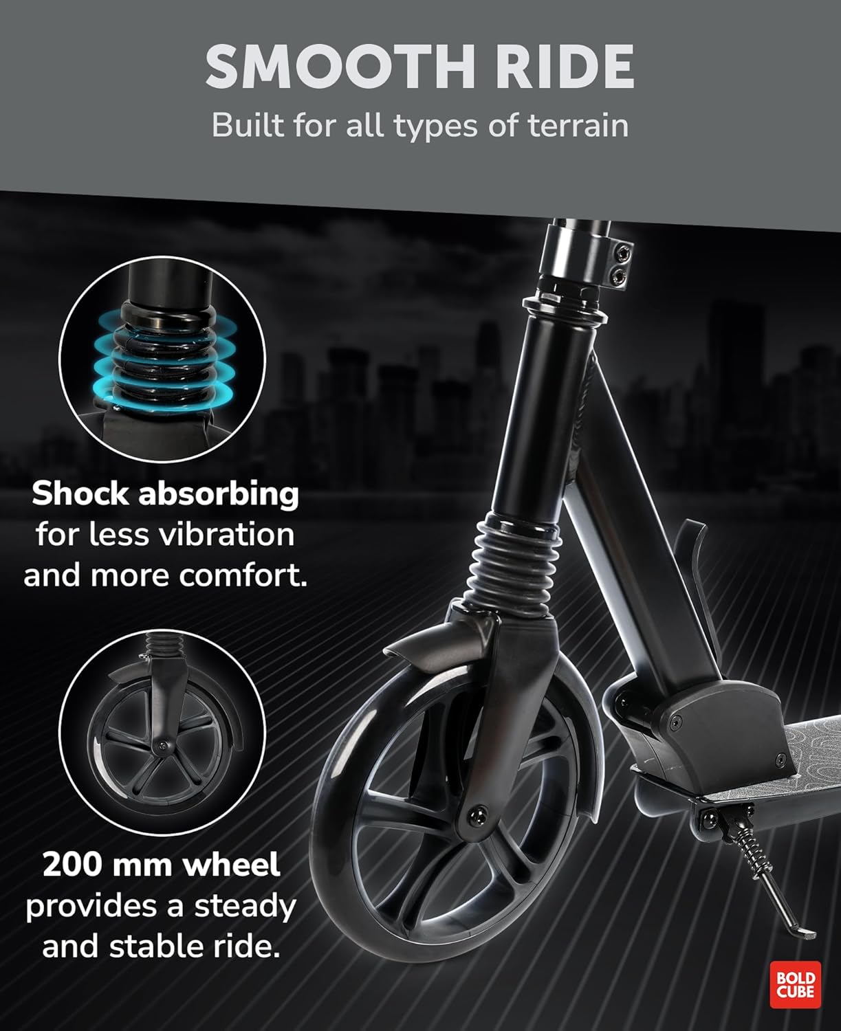 Big 2 Wheel Scooter | Charcoal
