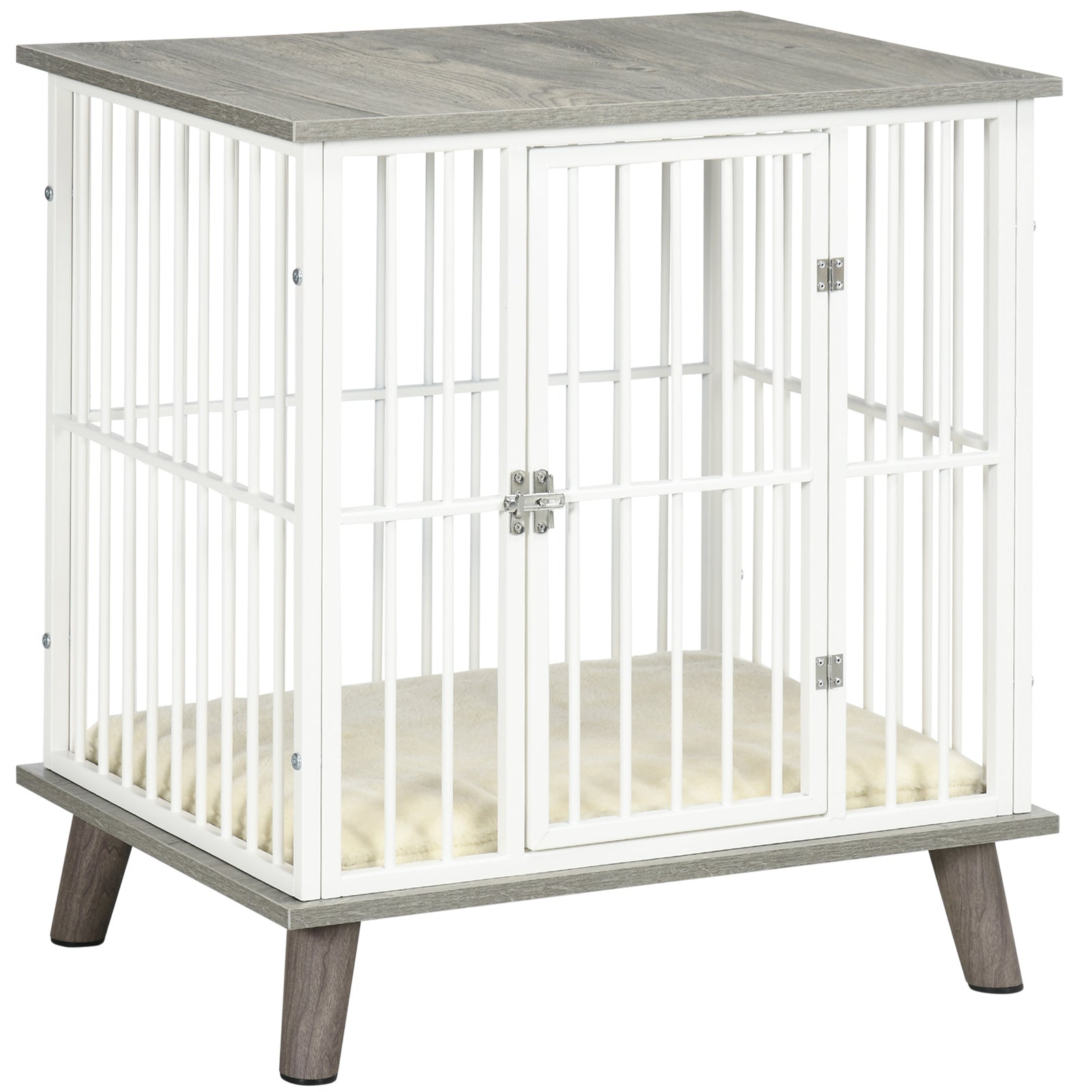 Dog Crate Furniture W/ Cushion, 64.5x48x70.5cm