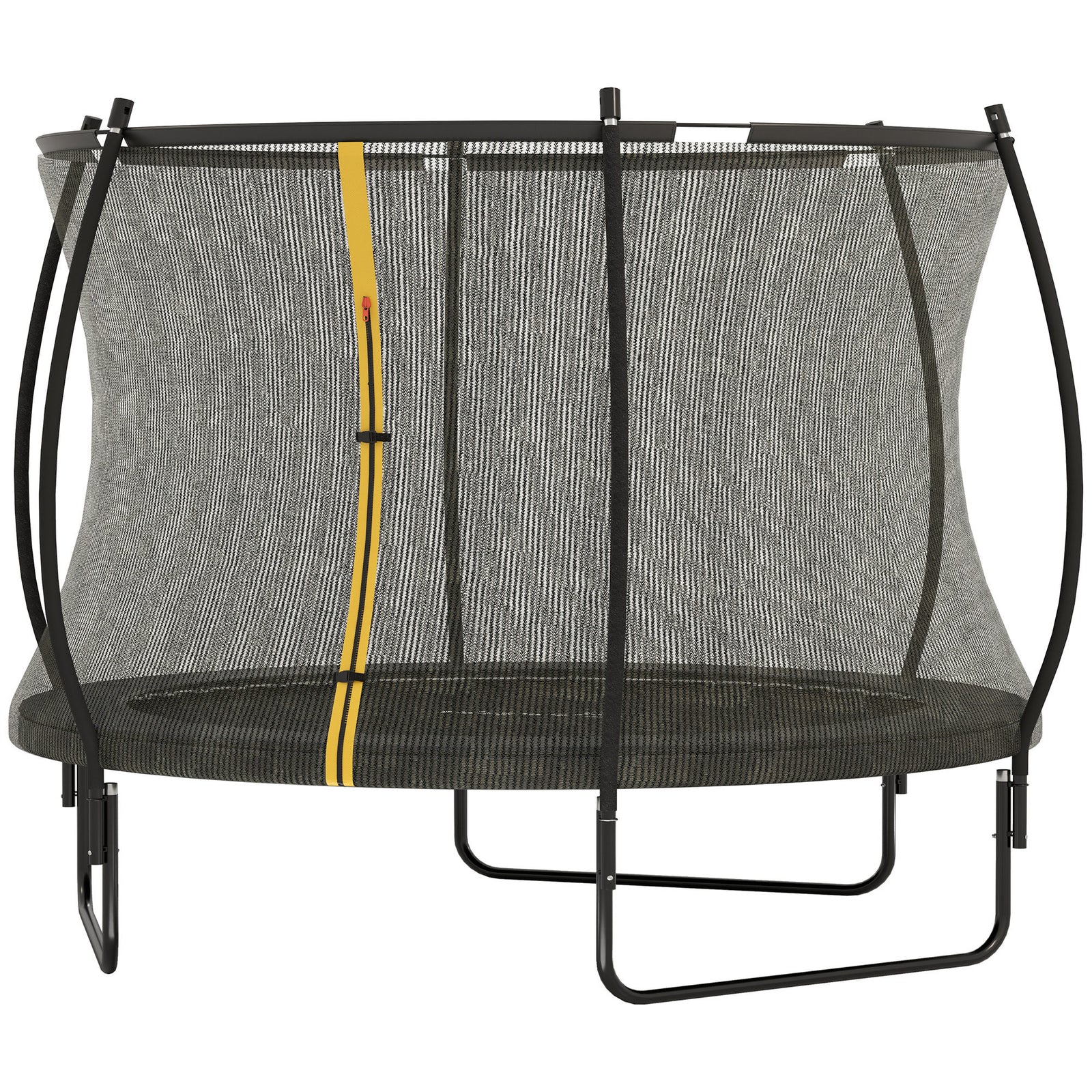 8ft/10ft Trampoline With Enclosure Net And Spring Cover | Medium | Black