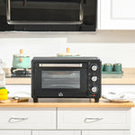 Mini Oven 21l Electric Grill With Adjustable Temp Timer | One Size | Black