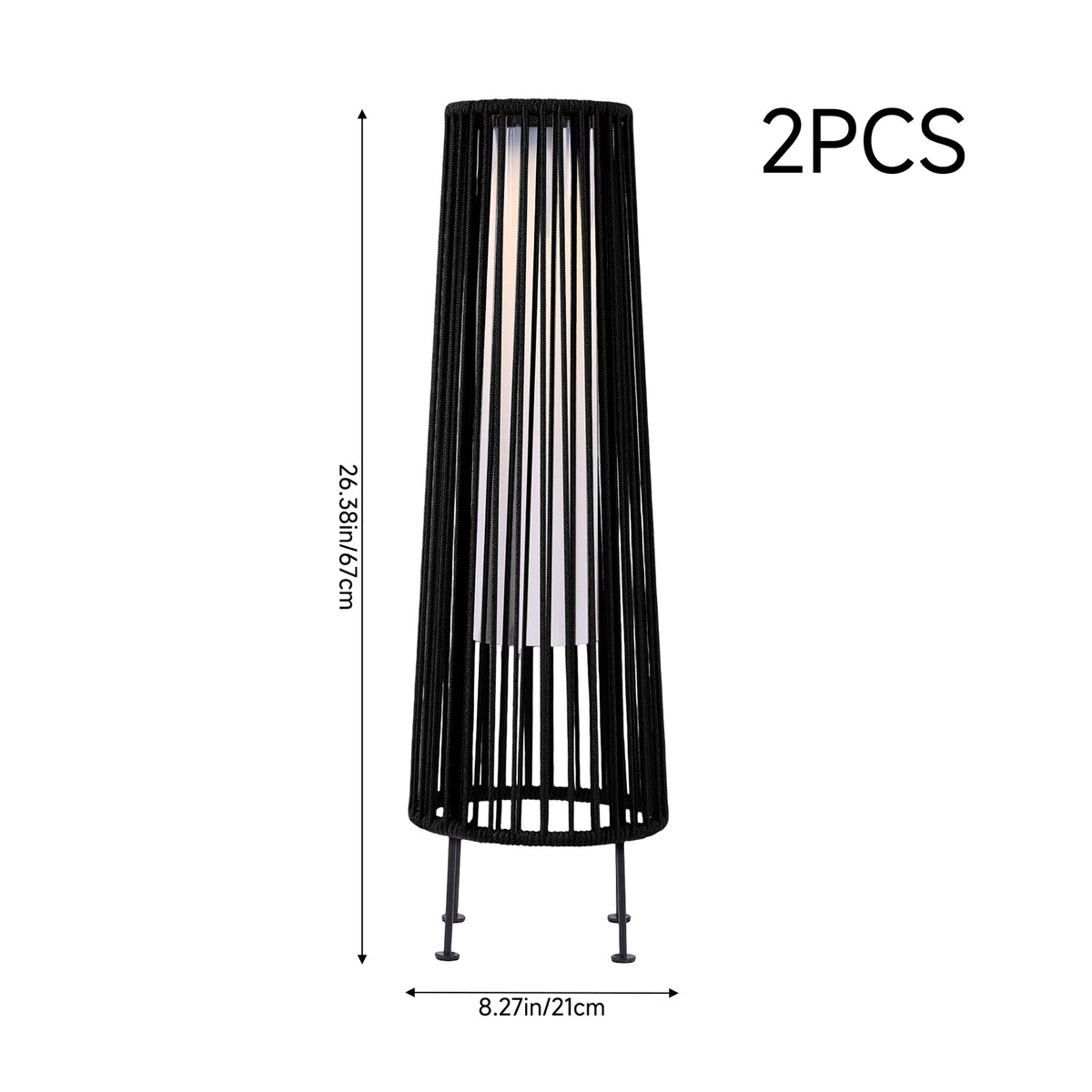 Breeins Solar Garden Floor Lights With Led Lighting
