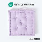 Cotton Plain Floor Cushion | 40cm x 40cm | Mauve