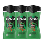 3in1 Body, Face & Hair Wash Shower Gel Extra Fresh Jungle Fresh 225ml, 3pk