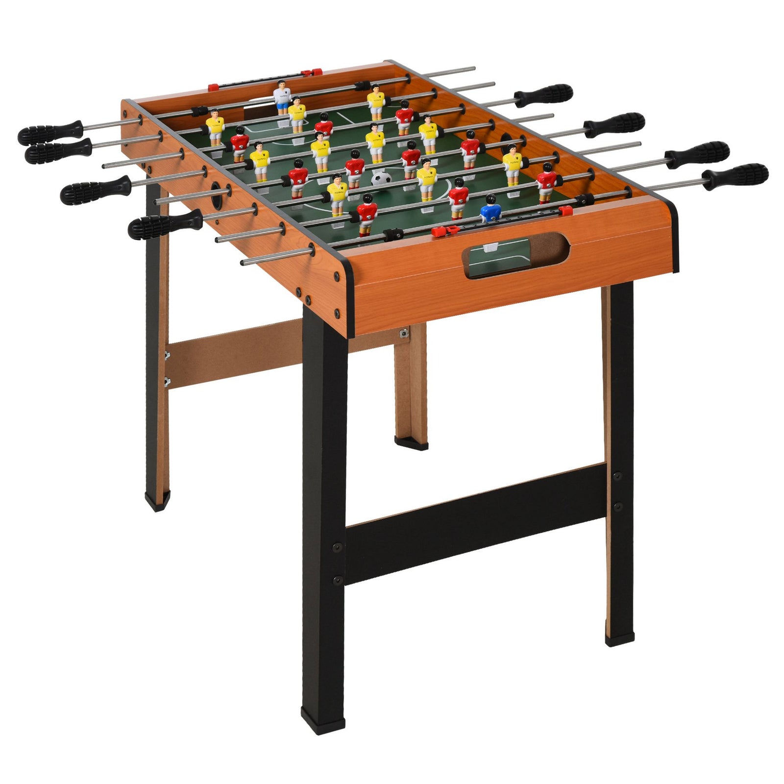 Football Game Table 84.5cm Wood Soccer Arcade Game Room | Yellow